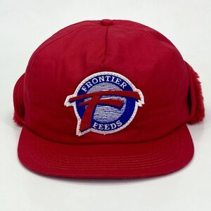 Vintage K-Brand Frontier Feeds Trapper Hat Size 6 1/4-7 1/2 Ear Flap (H3)